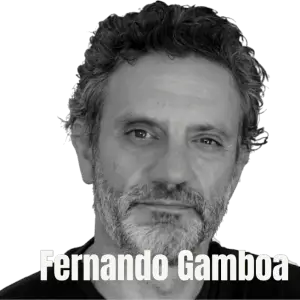 Retrato de Fernando Gamboa, escritor contemporáneo español