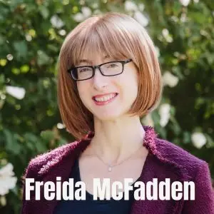 Retrato de Freida McFadden, escritora contemporánea norteamericana
