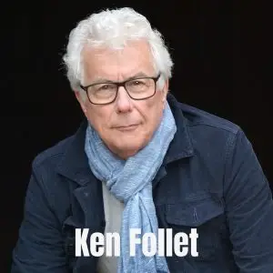 Retrato de Ken Follet, escritor británico contemporáneo