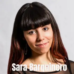 Retrato de Sara Barquinero, escritora contemporánea española